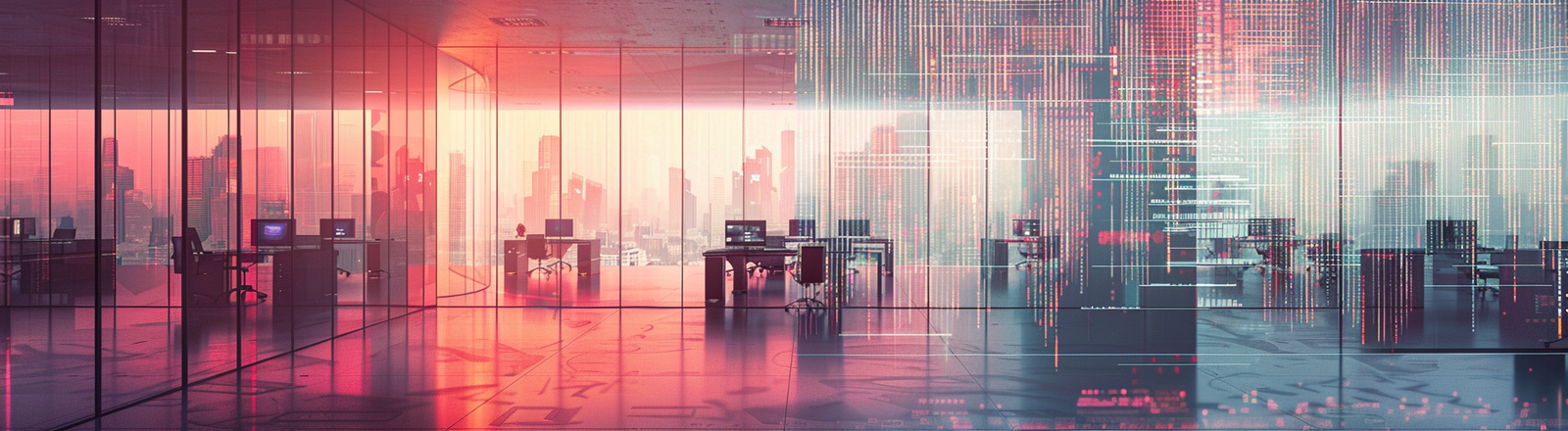 u7996237426 an office floor dissolving into glowing code desk b2060410 f2f3 4647 b020 9dad35f9d6a9 3