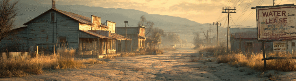 u7996237426 dusty rural main street with a cracked dry riverb 875e14e6 89b3 4f6b 95e8 38cb4da585d2 1