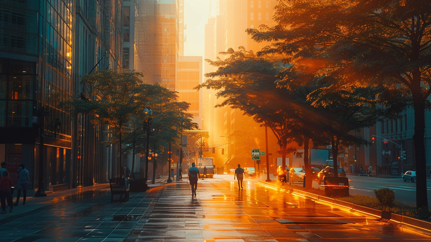 u7996237426 an urban street shimmering with oppressive summer 4f858a71 6170 4757 bb6b b3355de8bf94 0