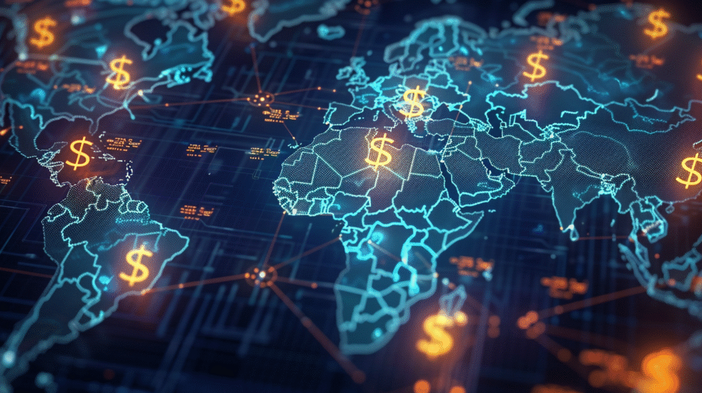 u7996237426 global financial map glowing with overlapping cur 09c2d416 9115 4679 9653 1bab11eded1f 1