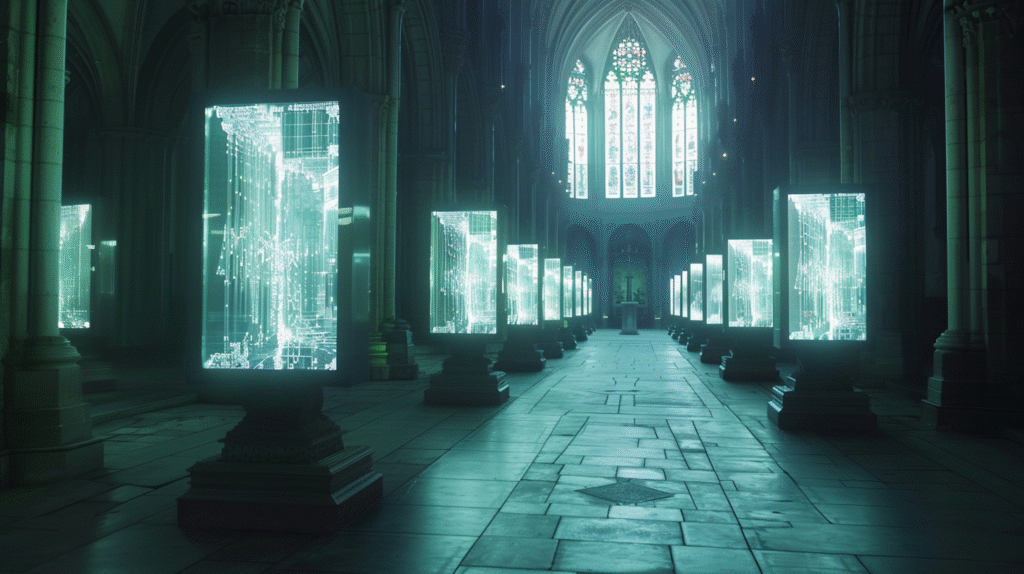 u7996237426 glowing fragments of code displayed in ornate rel 06fe5219 2bb9 403e bd77 5c80b87ea418 3