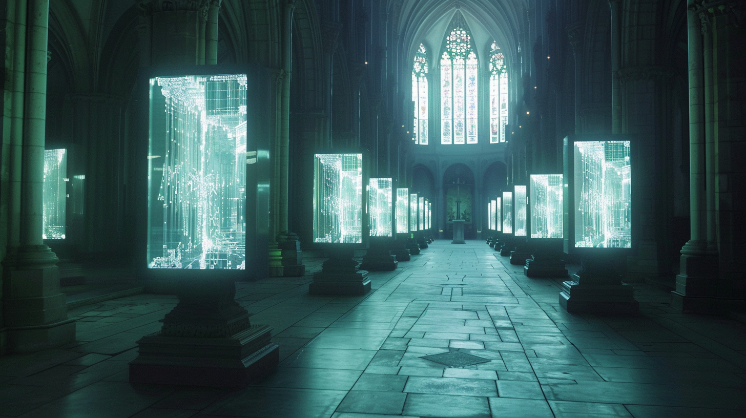 u7996237426 glowing fragments of code displayed in ornate rel 06fe5219 2bb9 403e bd77 5c80b87ea418 3