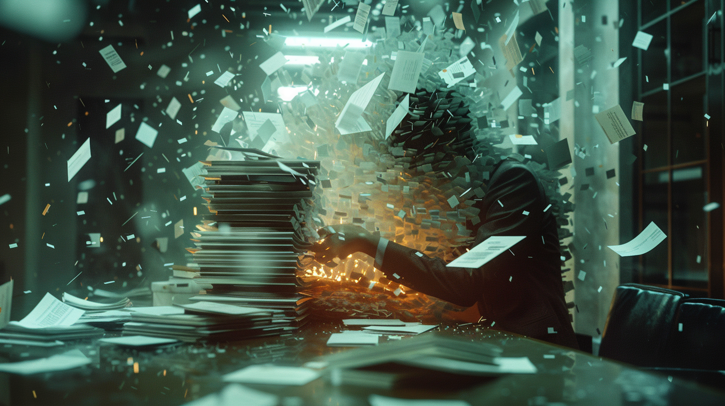 u7996237426 stacks of diplomas unraveling into digital fragme ca4bed3c b815 41d8 8612 f84e1640a19b 1