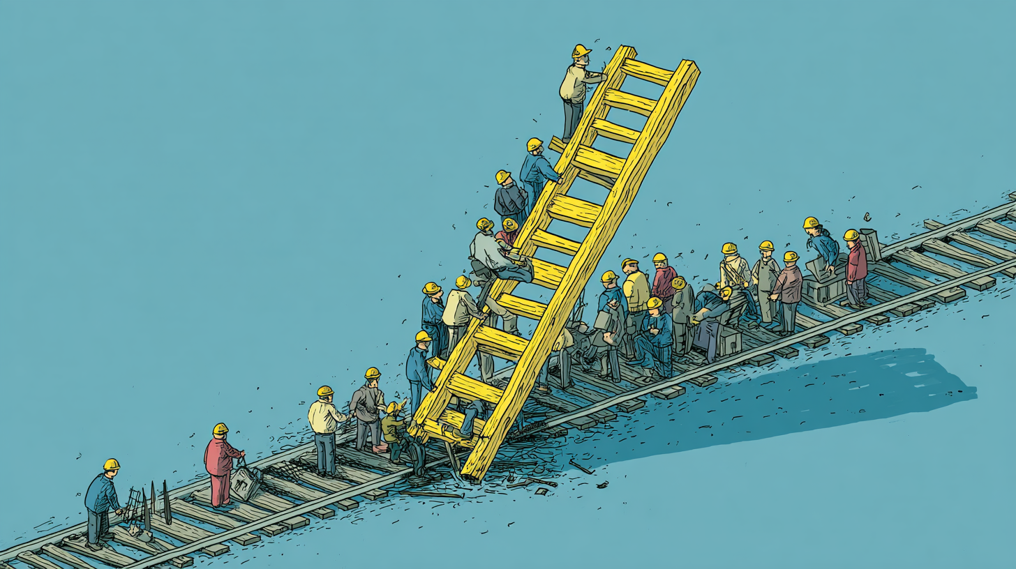 u7996237426 the promotion paradox satirical illustration brok 376af094 4ac6 440e b1bc b3430a263318 2