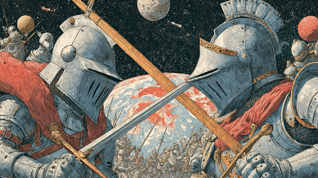 u7996237426 the siege of satellites surreal editorial illustr 628c27ec 7b9b 4c29 821b 9933857d3809 3